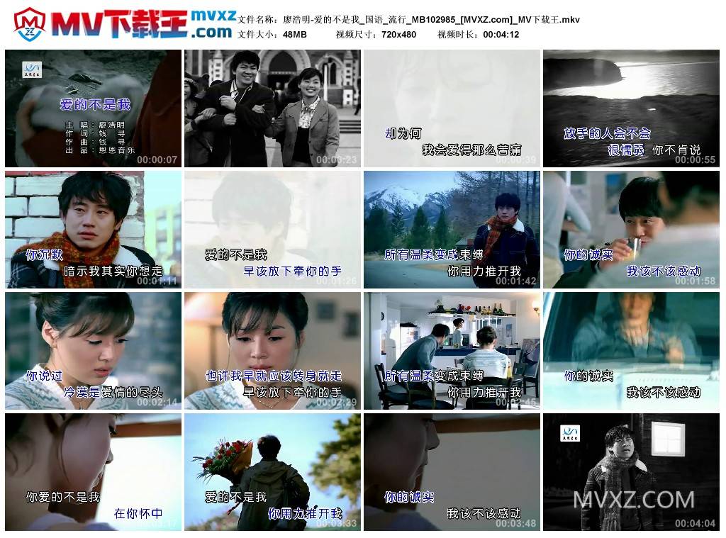 廖浩明-爱的不是我_国语_流行_MB102985
